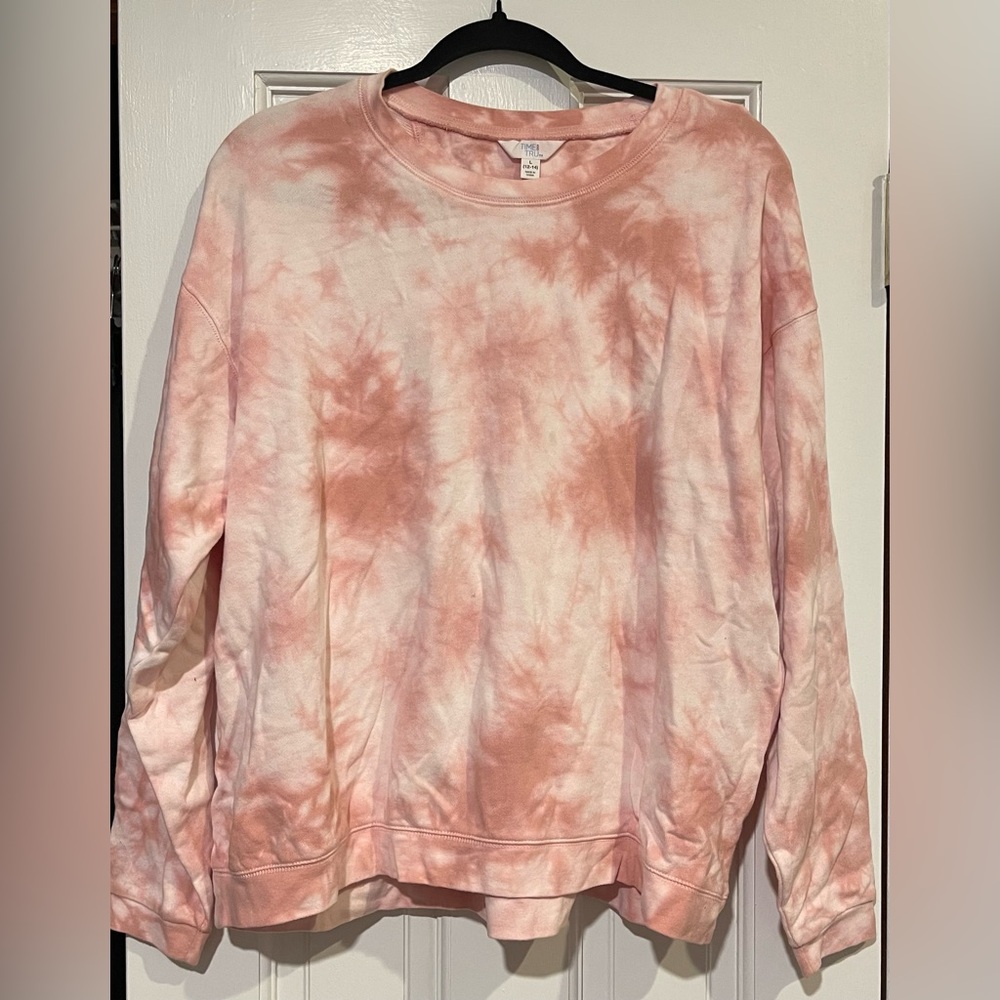 Pink tie dye sweater